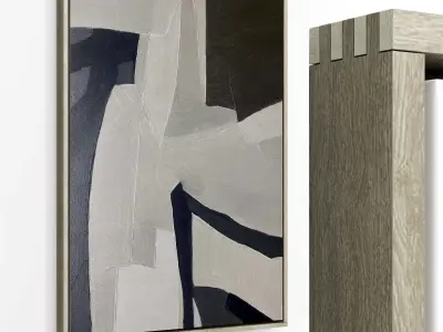 Plaster Two Frame 19 Low-poly 3D model