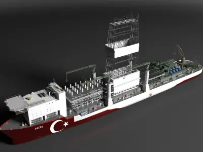 Fatih Ship 3D MODEL 3D model