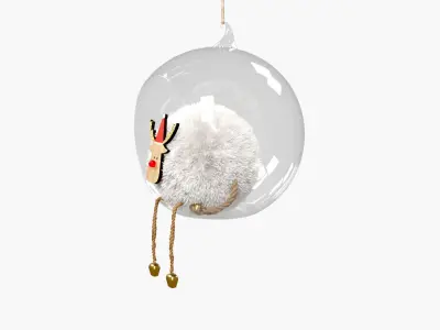 Christmas Ball with Toy 3D model