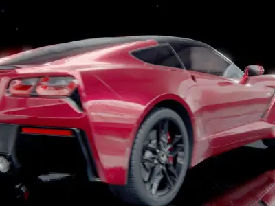 Corvette stingray high poly  3D model
