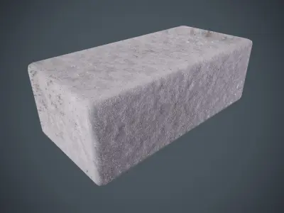 Brick modular kit Lowpoly pack of bricks blocks Low-poly 3D model