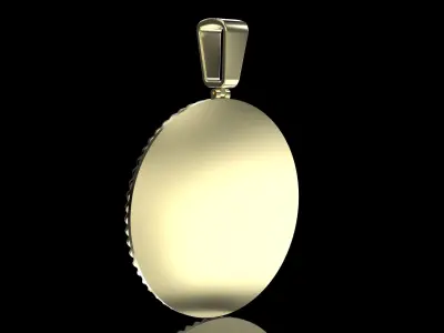 Cuban Link pendant 3 inchs with 2 sizes bails 3D print model