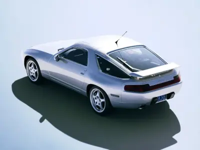 Porsche 928 GTS 1993 Low-poly 3D model