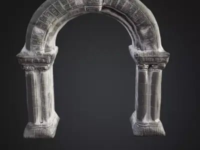 Gothic Archway - 3D Model for Historical and Fantasy Settings 3D model