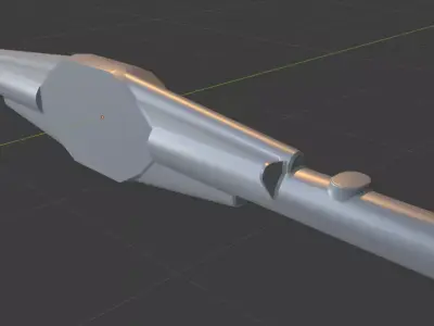 Trophy Truck Axle Low-poly 3D model