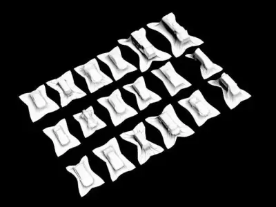 Covered cars 3D model