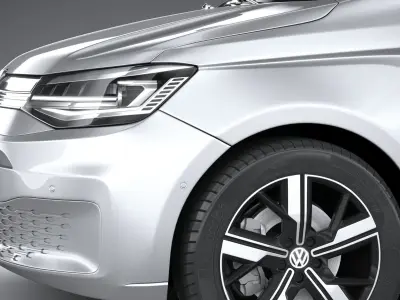 Volkswagen caddy commerce pro van 2022 3D model