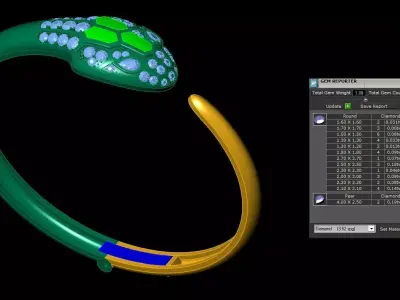 BVLGAR snake bracelet 3D print model