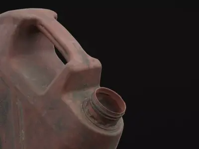 Plastic Oil Can Low-poly 3D model