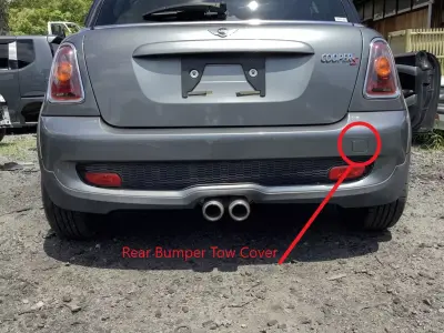 Mini Cooper S 2009 Rear Bumper Tow cover 3D print model