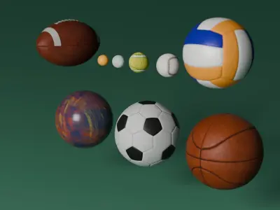 SportsBalls 3D model