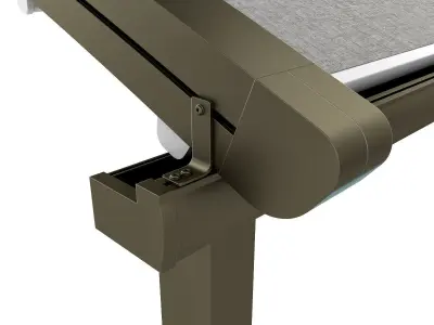 Motorized Pergola 2 bronze patina dark 3D model