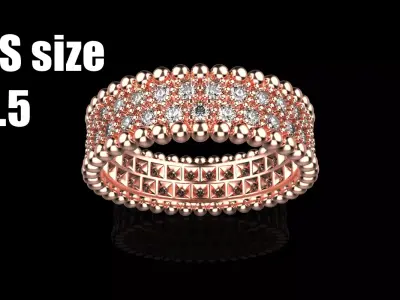 milgrain wedding  ring model 901 3D print model