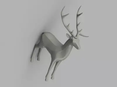 Minimalist Reindeer 3D print model