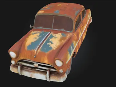 Rusty Classic  A Vintage Relic Reclaimed by Time 3D model