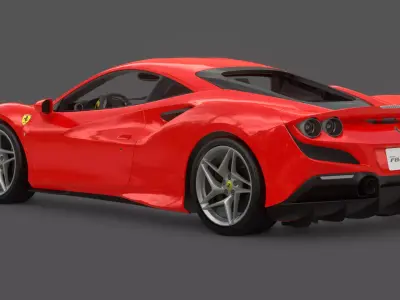 2020 Ferrari F8 Tributo 3D Model Twin Turbo V8 Ferrari Heritage  3D model