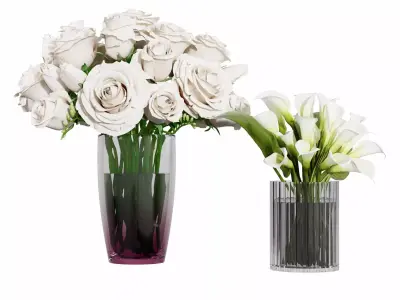 Flower bouquets 05 3D model