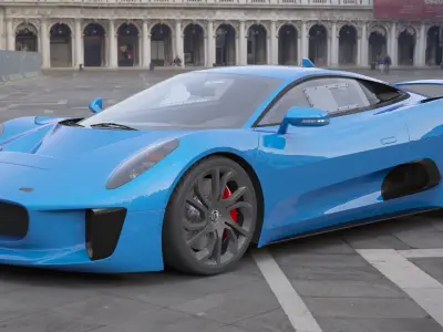Generic Jaguar Sport Car 3D model