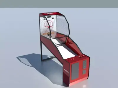Arcade Basketball Game Machine 3D model