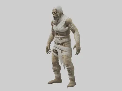 Scary Mummy Model Low-poly 3D model