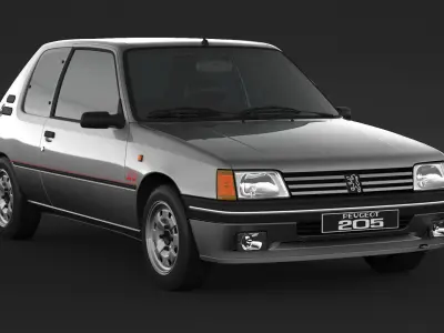 Peugeot 205 XS 3D model