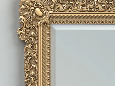 Rectangle mirror frame 020 3D model