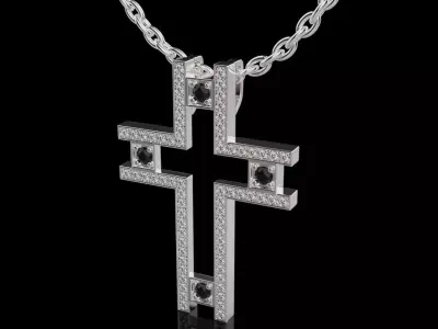 Diamond Cross 009 3D print model