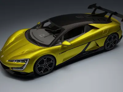 BYD YangWang U9 Low-poly 3D model