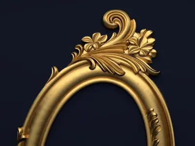 Frame mirror 3D model 09 3D print model