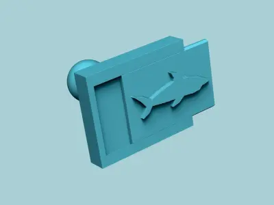 Stamp 13 - Shark - Fondant Decoration Maker Toy 3D print model