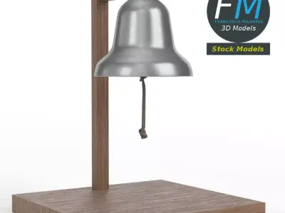 Table top boxing bell 3D model