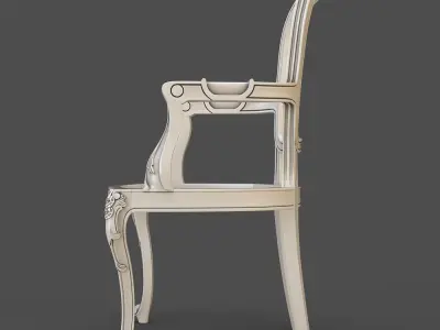 Arm chair CNC 3D model