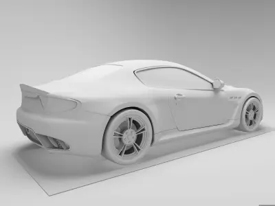 Car Hight Poly 3D Model 3D model