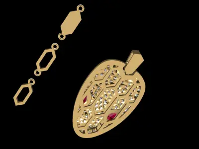 Bvlgari Serpanti snake Necklace  3D print model