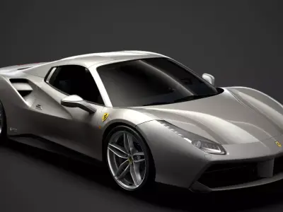 Ferrari 488 Spider Sleek Beauty 2018 3D model