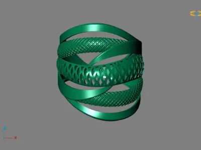 Fancy Womens Rings Plain Rings Ready STL 3DM Models Rings 3D print model 12