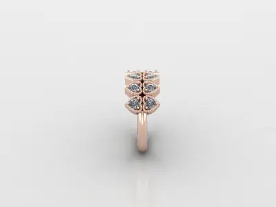 Solitaire Ring Version 1 SR27 3D model