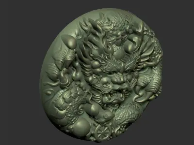 dragon pendant 3D print model