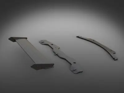 Bodykit moto car spoiler tuning 3D model