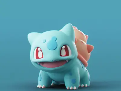 Pokemon - Water Bulbasaur 3D print model