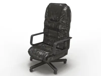 Low Poly Office Chair Low-poly 3D model