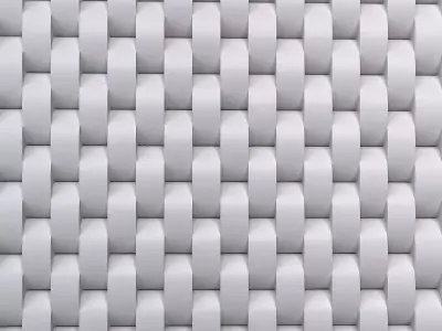 3d panel close up of weaved pattern Low-poly 3D model