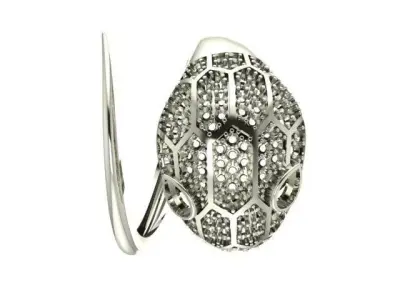 Snake jewelry ring 3D print model 3D print model