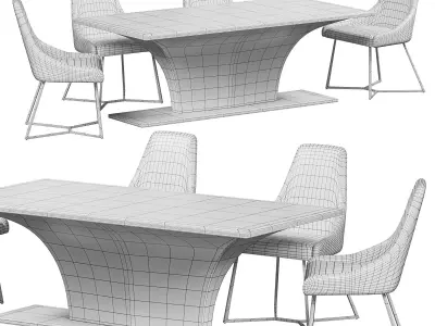 Omotesando dining table 3D model