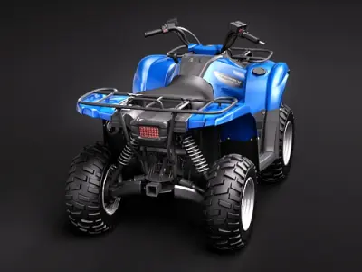 Yamaha Grizzly 700FI 2009 3D model
