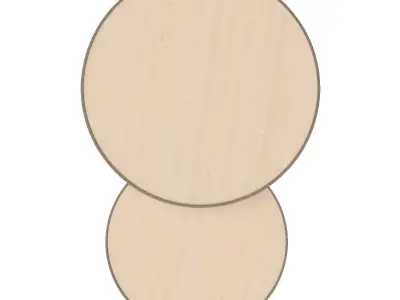 Dover Nesting Coffee Tables 3D model