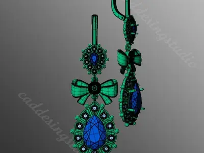 Earrings sp5 3D print model