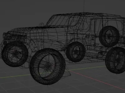 Thar Jeep 3D Model 3D model