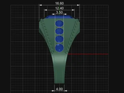 Emerald Ring Free 3D print model purchase