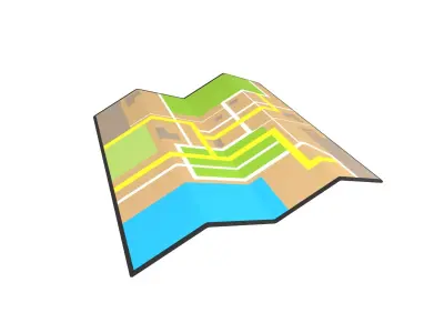 Map v1 002 Low-poly 3D model